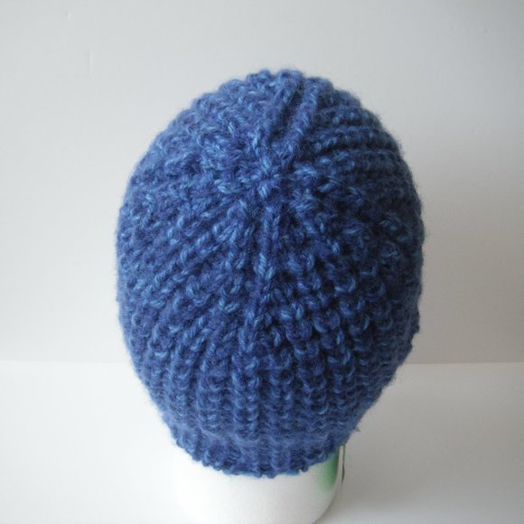 Hand Knitted Hat Toque Adult Size - S (M) Wool Unisex Color 018 Hand knit by me - Picture 6 of 9